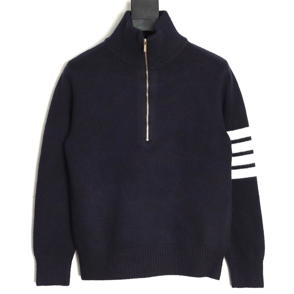 Thom Browne four-stripe half-zip sweater TSK1,Thom Browne