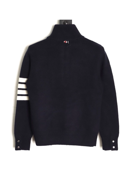 Thom Browne four-stripe half-zip sweater TSK1,Thom Browne