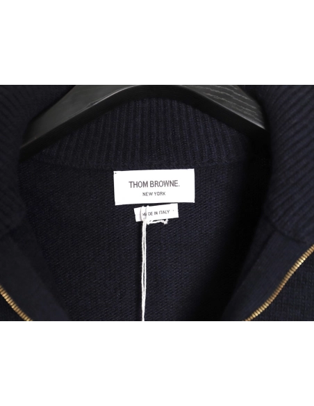 Thom Browne four-stripe half-zip sweater TSK1,Thom Browne