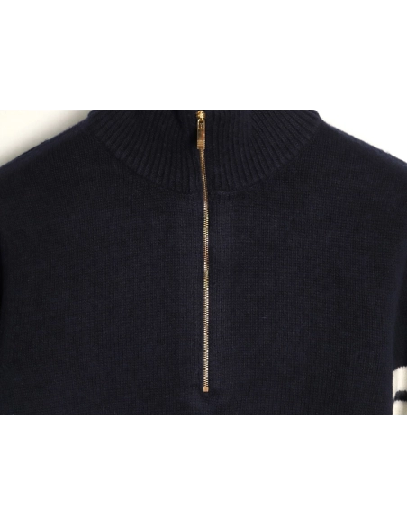 Thom Browne four-stripe half-zip sweater TSK1,Thom Browne
