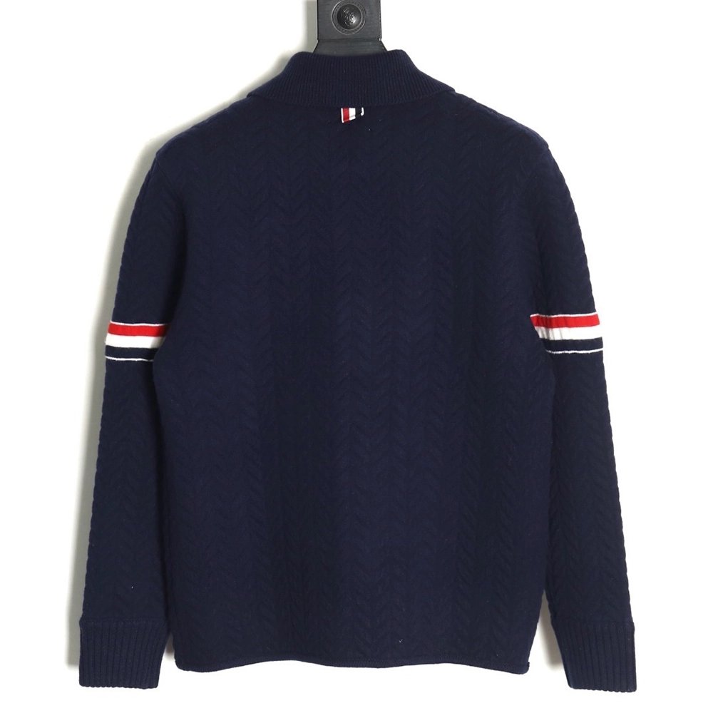 Thom Browne Herringbone Wool Coat TSK1,Thom Browne