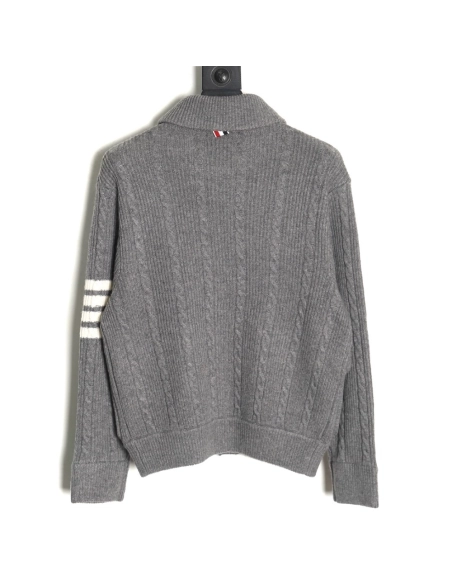 Thom Browne cable knit coat,Thom Browne