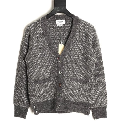 Thom Browne cable knit coat TSK1,Thom Browne