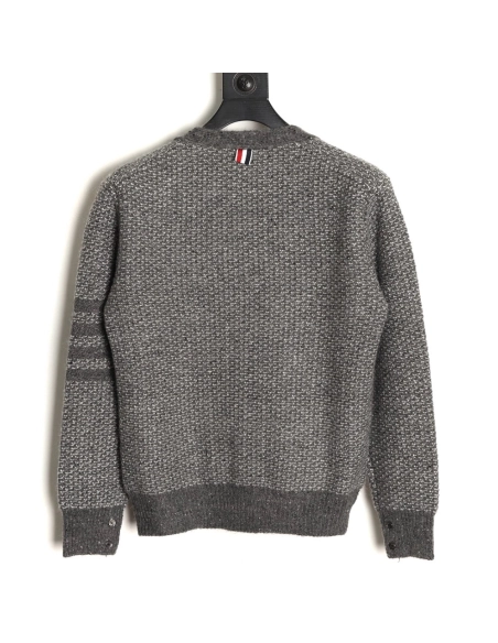 Thom Browne Textured Knit Cardigan,Thom Browne