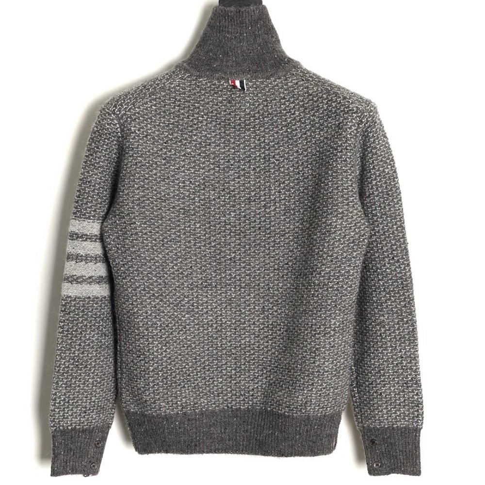 Thom Browne textured knit collared sweater,Thom Browne