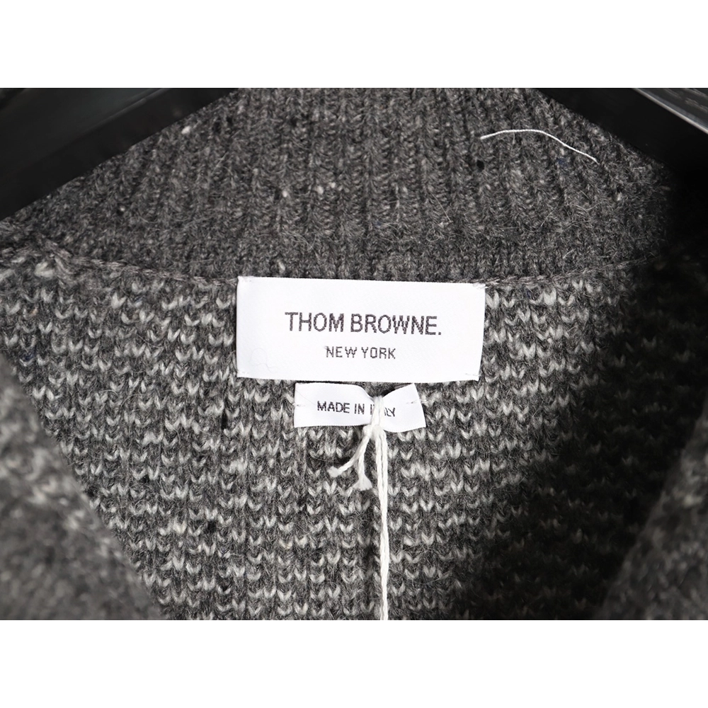 Thom Browne textured knit collared sweater,Thom Browne