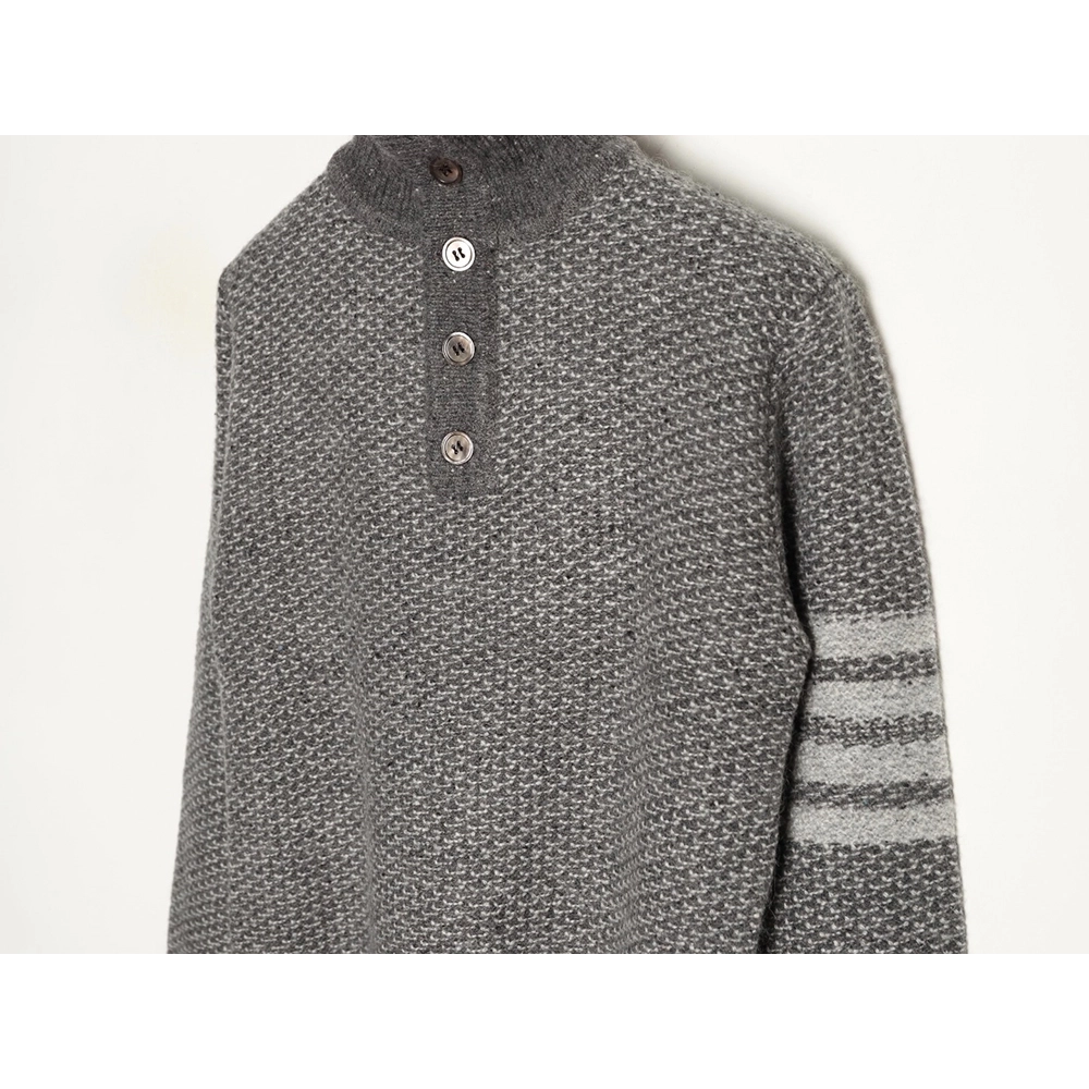 Thom Browne textured knit collared sweater,Thom Browne
