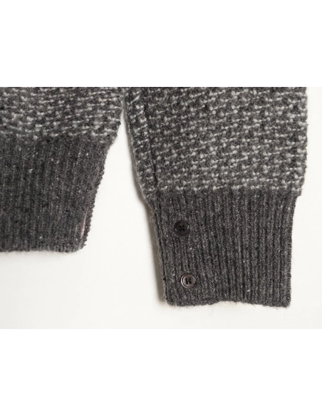 Thom Browne textured knit collared sweater,Thom Browne