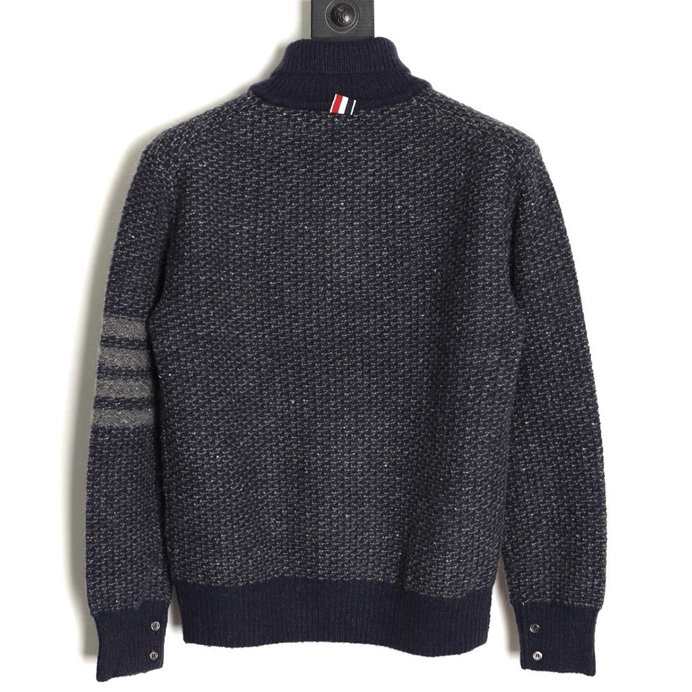 Thom Browne textured knit collared sweater TSK1,Thom Browne
