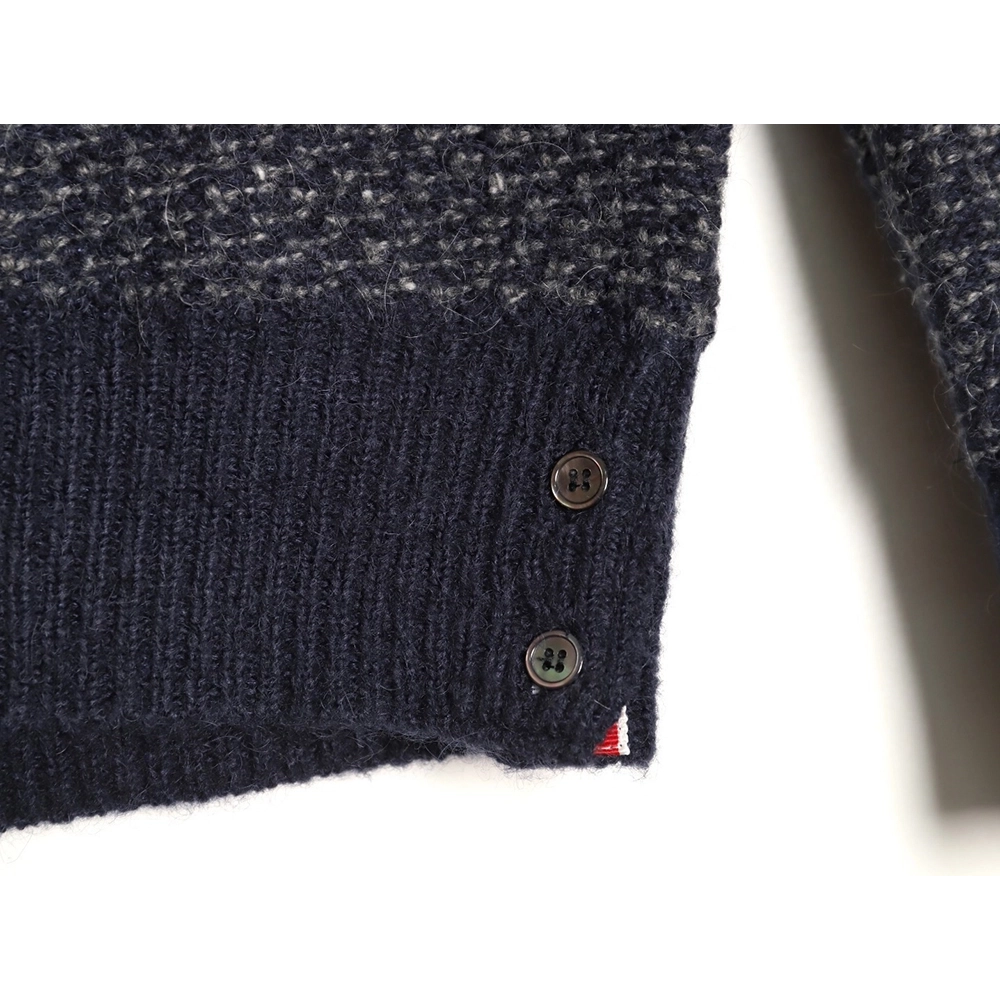 Thom Browne textured knit collared sweater TSK1,Thom Browne