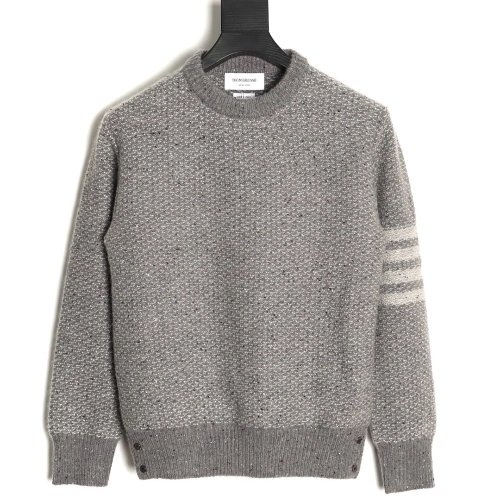 Thom Browne Textured Knit Crewneck Sweater,Thom Browne
