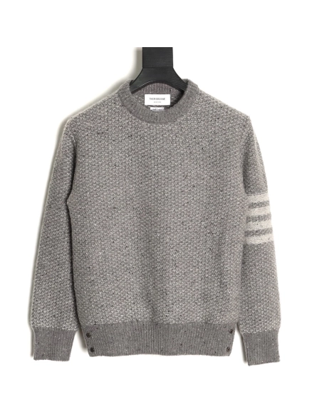 Thom Browne Textured Knit Crewneck Sweater,Thom Browne