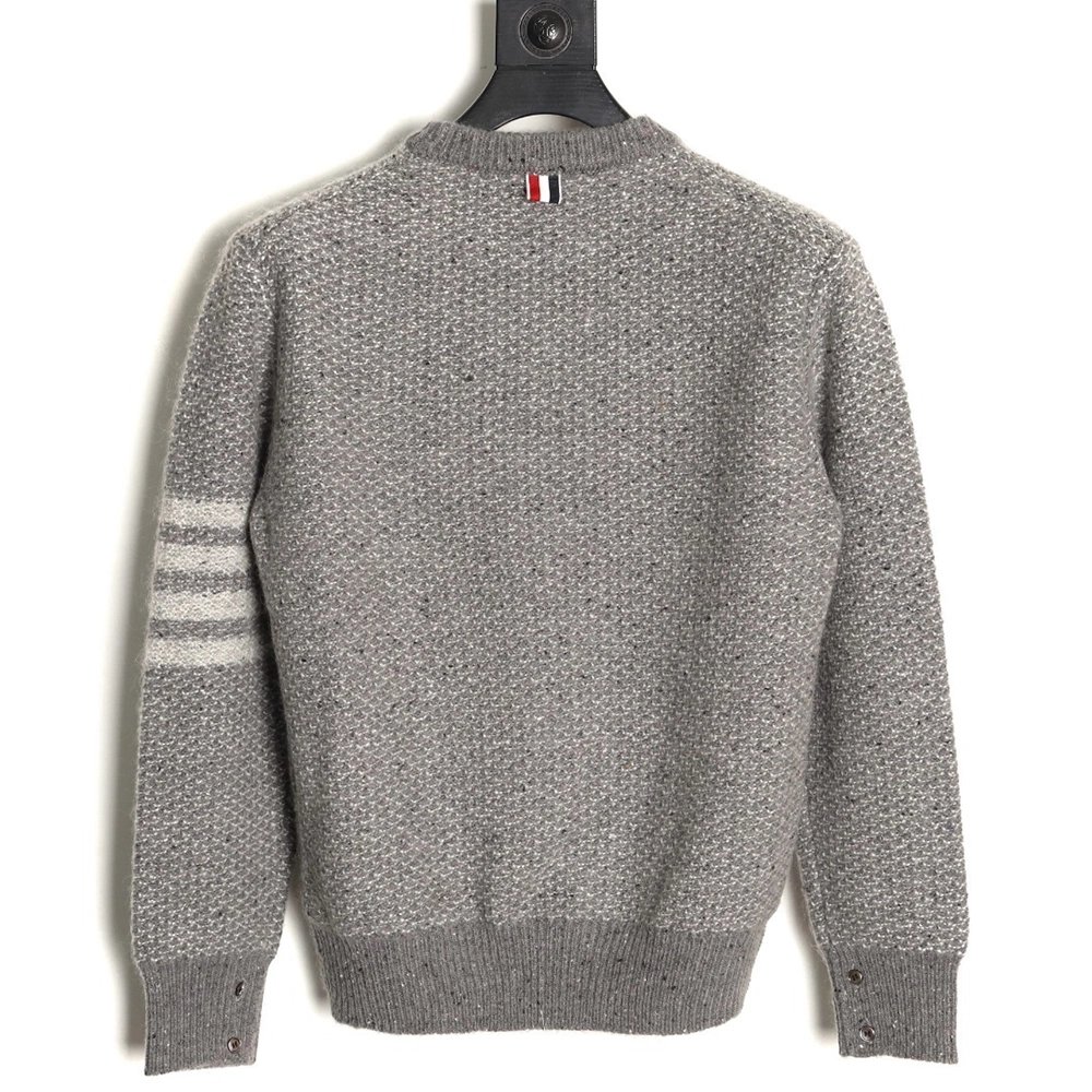 Thom Browne Textured Knit Crewneck Sweater,Thom Browne