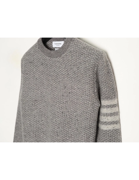 Thom Browne Textured Knit Crewneck Sweater,Thom Browne