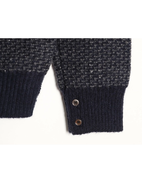 Thom Browne Textured Knit Crewneck Sweater TSK1,Thom Browne
