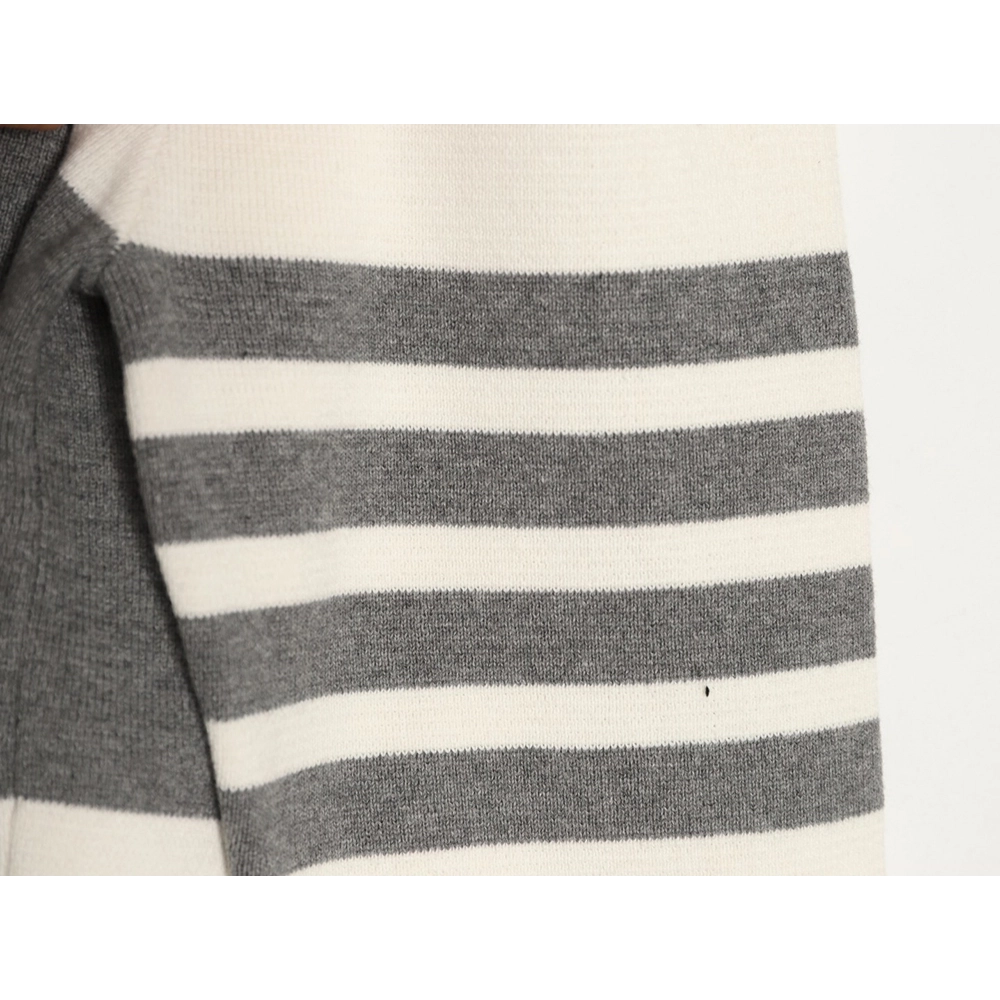 Thom Browne wide striped knit cardigan sweater,Thom Browne