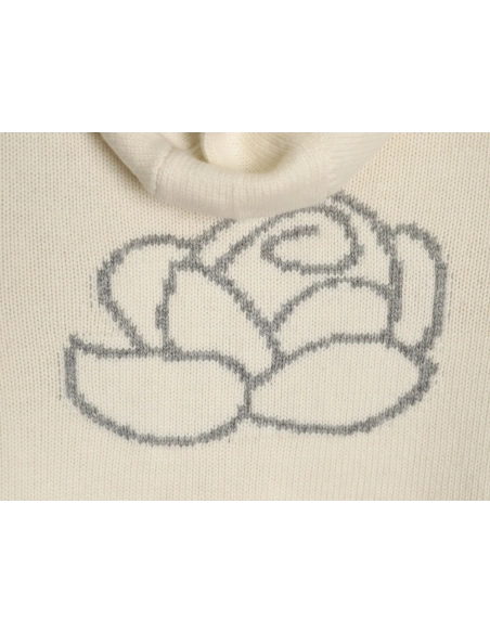 Thom Browne Rose-Embroidered Australian Wool Hooded Jacket,Thom Browne