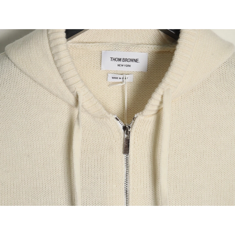 Thom Browne Rose-Embroidered Australian Wool Hooded Jacket,Thom Browne