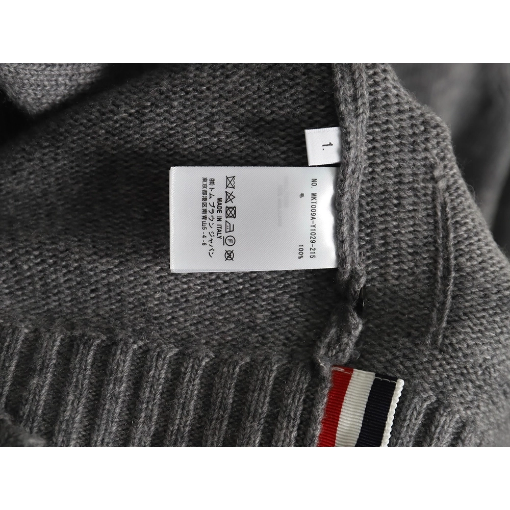 Thom Browne Rose-Embroidered Australian Wool Hooded Jacket TSK1,Thom Browne