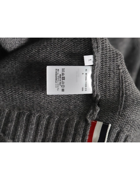 Thom Browne Rose-Embroidered Australian Wool Hooded Jacket TSK1,Thom Browne