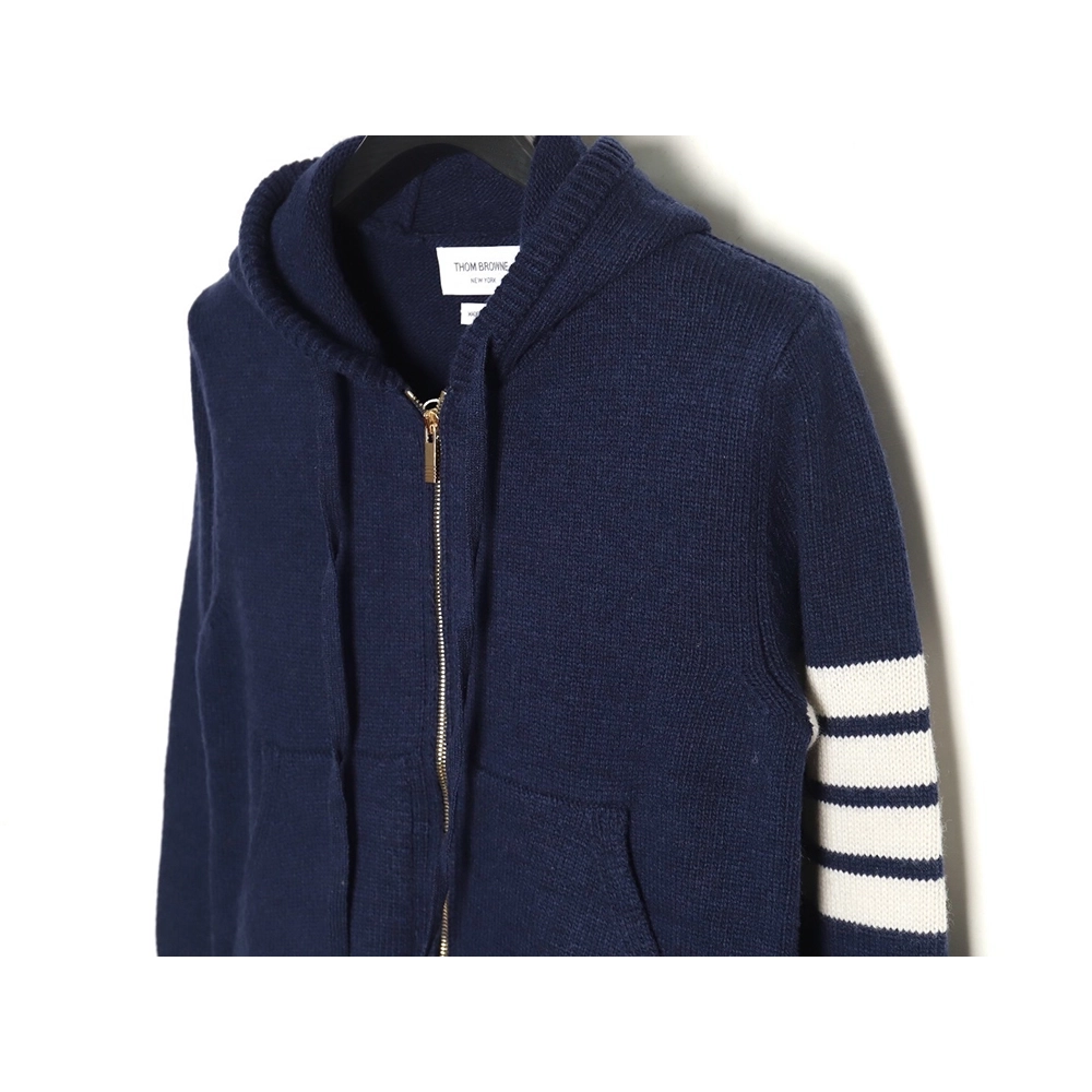 Thom Browne Rose-Embroidered Australian Wool Hooded Jacket TSK2,Thom Browne