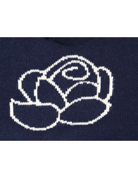 Thom Browne Rose-Embroidered Australian Wool Hooded Jacket TSK2,Thom Browne