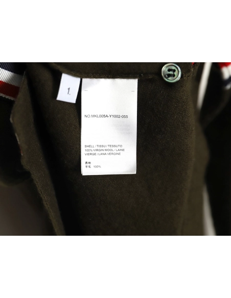 Thom Browne sleeve patch Australian wool collar cardigan,Thom Browne