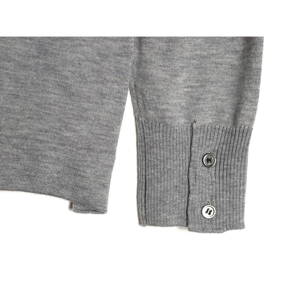 Thom Browne sleeve patch Australian wool collar cardigan TSK1,Thom Browne