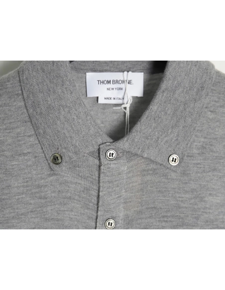 Thom Browne sleeve patch Australian wool collar cardigan TSK1,Thom Browne