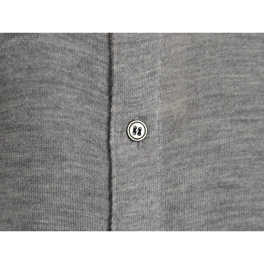 Thom Browne sleeve patch Australian wool collar cardigan TSK1,Thom Browne
