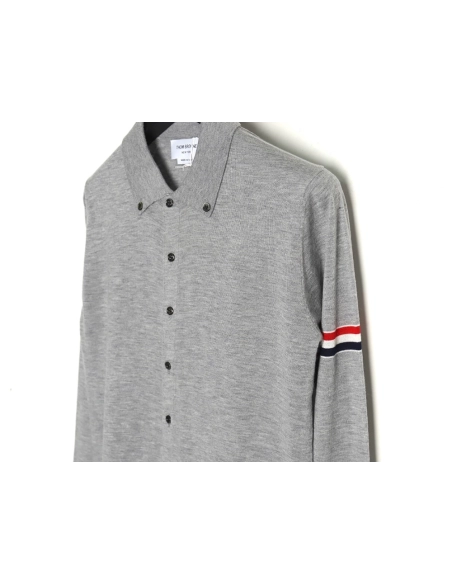 Thom Browne sleeve patch Australian wool collar cardigan TSK1,Thom Browne