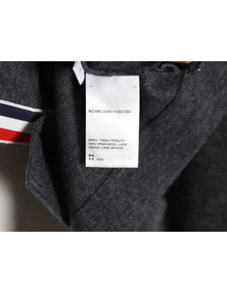 Thom Browne sleeve patch Australian wool collar cardigan TSK2,Thom Browne