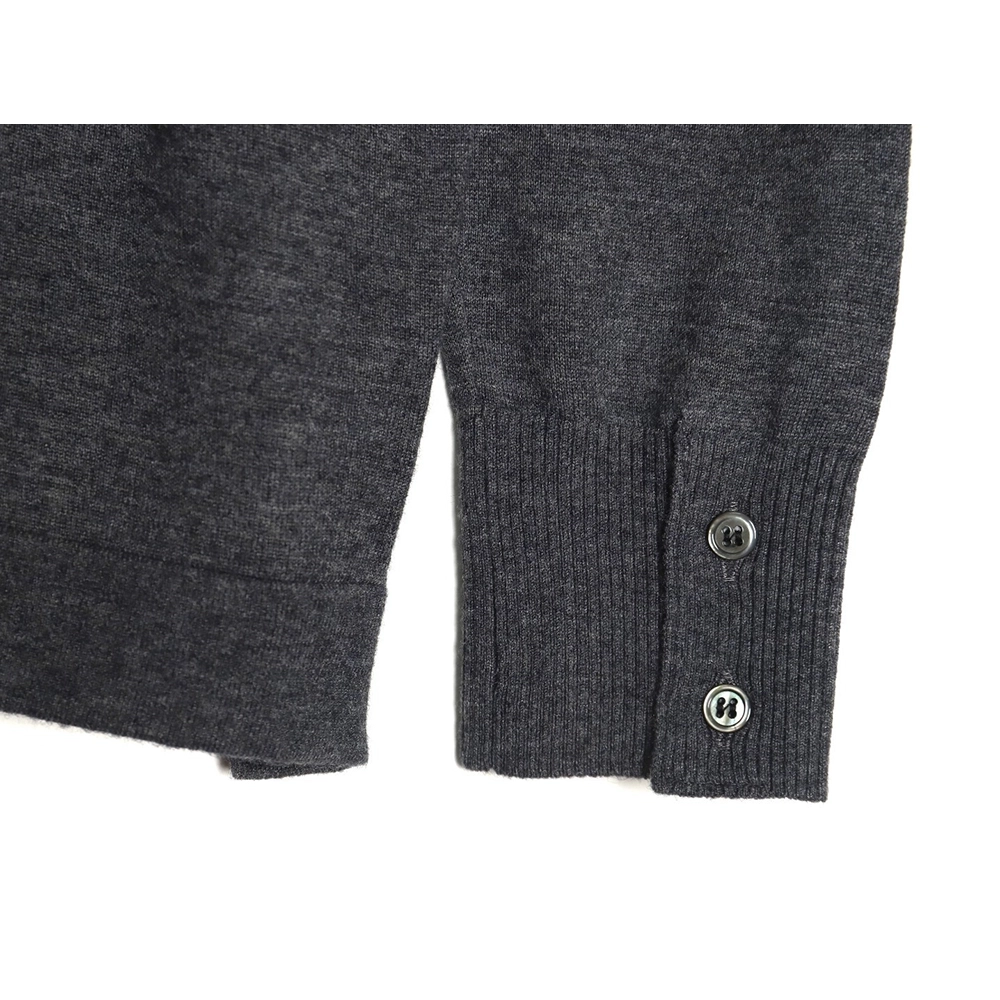 Thom Browne sleeve patch Australian wool collar cardigan TSK2,Thom Browne