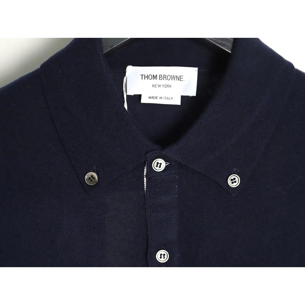 Thom Browne sleeve patch Australian wool collar cardigan TSK4,Thom Browne