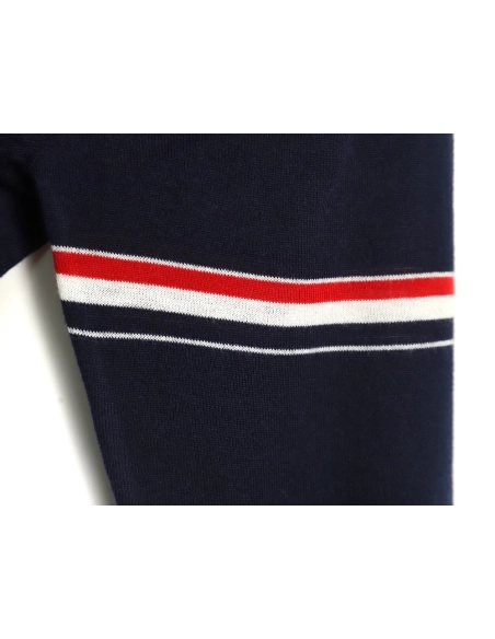 Thom Browne sleeve patch Australian wool collar cardigan TSK4,Thom Browne