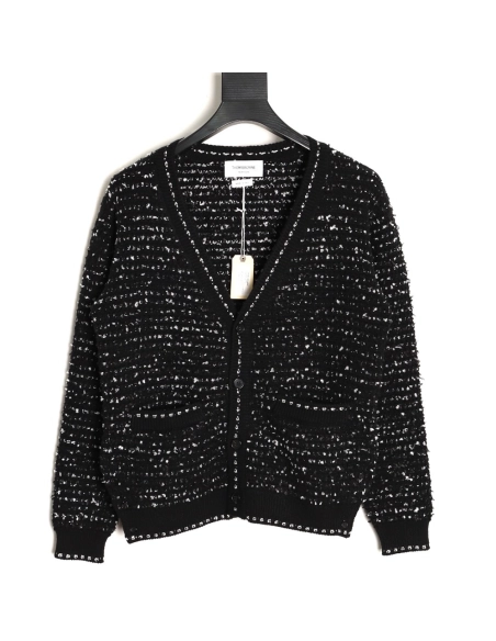 Thom Browne Chanel-Style Tweed Knit Cardigan,Thom Browne