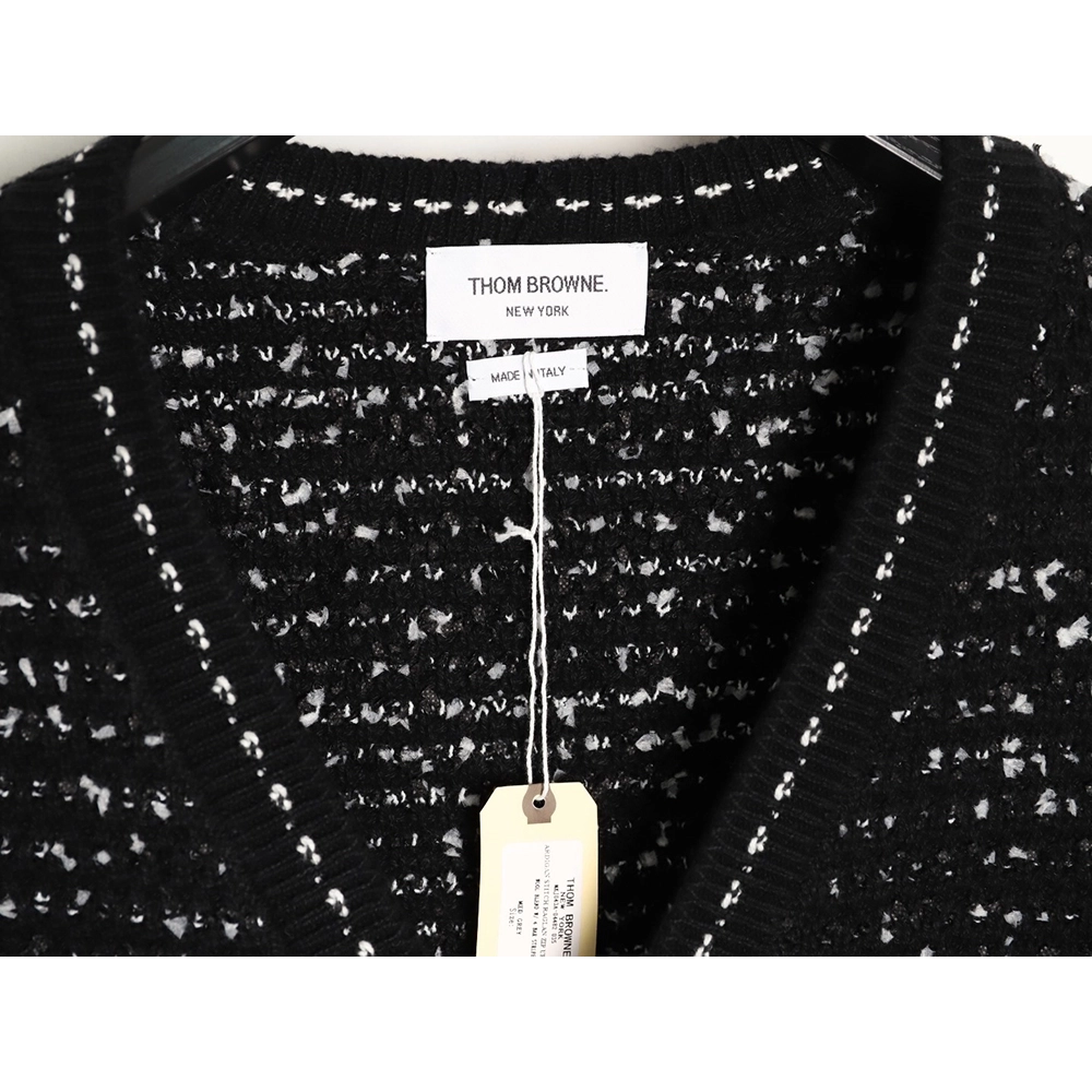 Thom Browne Chanel-Style Tweed Knit Cardigan,Thom Browne