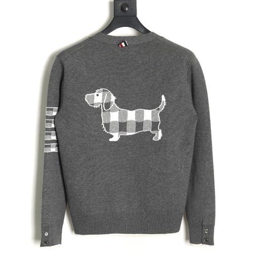 Thom Browne Plaid Dachshund Cardigan,Thom Browne