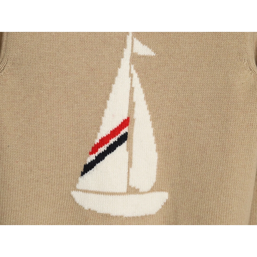 Thom Browne sailboat wool hooded jacket,Thom Browne