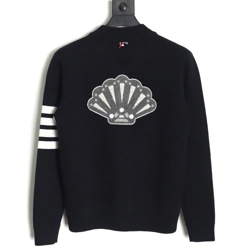 Thom Browne Peacock-Zip Baseball Jacket,Thom Browne