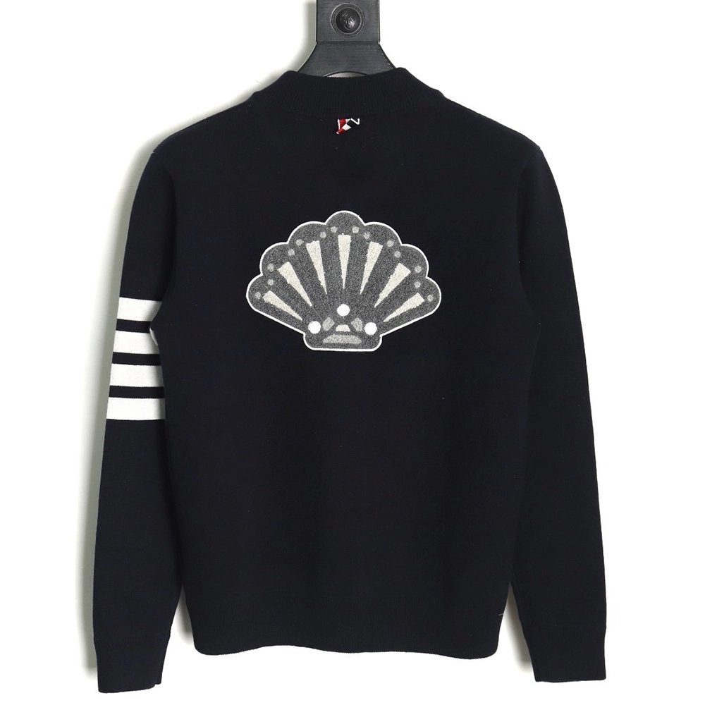 Thom Browne Peacock-Zip Baseball Jacket,Thom Browne