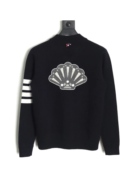 Thom Browne Peacock-Zip Baseball Jacket,Thom Browne