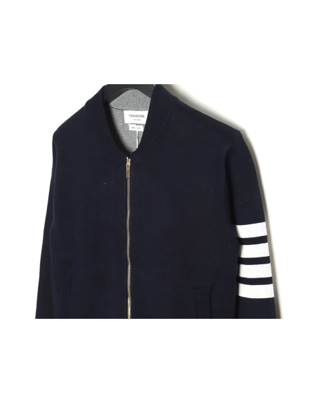 Thom Browne Peacock-Zip Baseball Jacket,Thom Browne