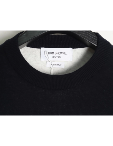 Thom Browne Submarine Jacquard Crewneck Sweater TSK1,Thom Browne