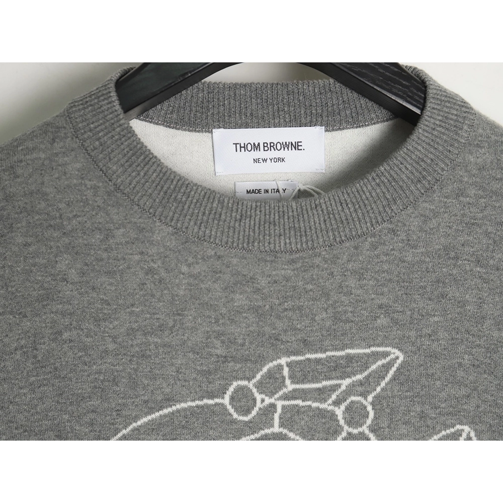 Thom Browne Submarine Jacquard Crewneck Sweater,Thom Browne