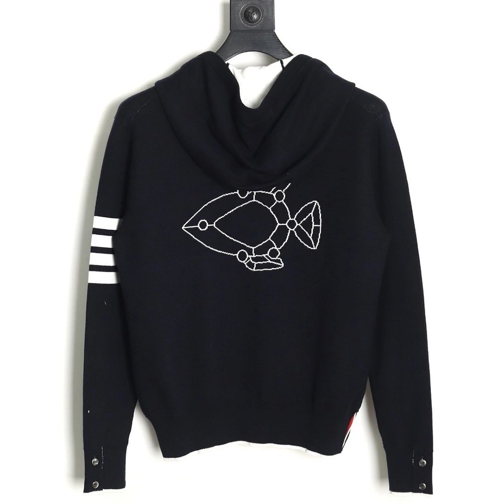 Thom Browne Submarine Knit Hoodie TSK1,Thom Browne
