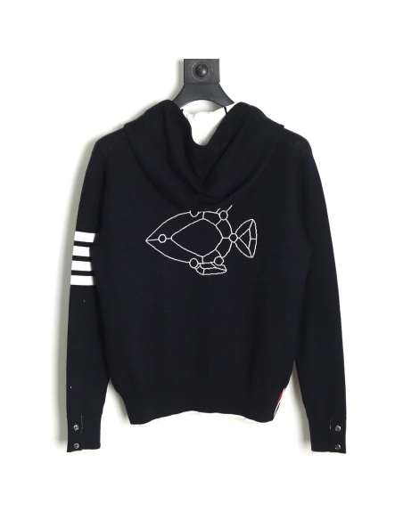 Thom Browne Submarine Knit Hoodie TSK1,Thom Browne