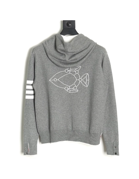 Thom Browne Submarine Knit Hoodie,Thom Browne