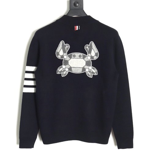 Thom Browne Crab-Zip Baseball Jacket TSK1,Thom Browne