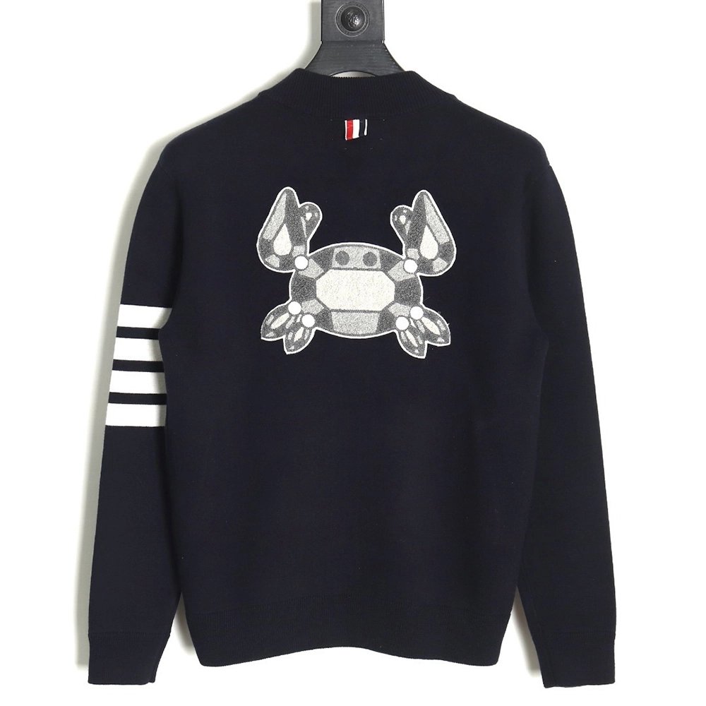 Thom Browne Crab-Zip Baseball Jacket TSK1,Thom Browne